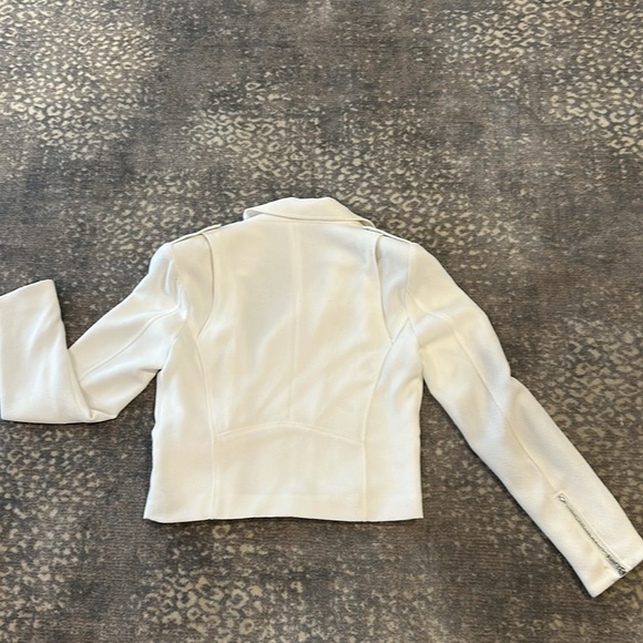 GENERATION LOVE WINTER WHITE FABRIC BOMBER BLAZOR/ JACKET SIZE S - Picture 8 of 12